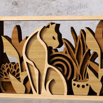 Intra απο ξύλο plywood 3mm-4mm πάχος διακοσμήσεων σπιτιού με 3D επίπεδα Δίασταση 30x20 cm INTRAFABR-120165532 - Image 6