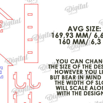 Intra απο ξύλο plywood 3mm-4mm πάχος κλειδαριών σπιτιού με 3D επίπεδα Δίασταση 30x20 cm INTRAFABR-118906751 - Image 4