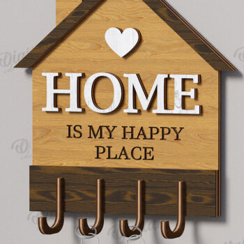 Intra απο ξύλο plywood 3mm-4mm πάχος κλειδαριών σπιτιού με 3D επίπεδα Δίασταση 30x20 cm INTRAFABR-118906751 - Image 5