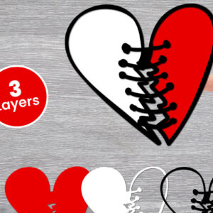 Intra απο ξύλο plywood 3mm-4mm πάχος Χαρτί Love Heart με 3D Layered, Δίασταση 12x12 cm INTRAFABR-125002451