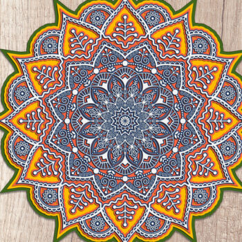 Intra απο ξύλο plywood 3mm-4mm πάχος 3D Layered Mandala Art – Πολυστρωματική κοπή Δίασταση 30x30 cm INTRAFABR-14437615 - Image 1