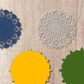 Intra απο ξύλο plywood 3mm-4mm πάχος 3D Layered Mandala Art – Πολυστρωματική κοπή Δίασταση 30x30 cm INTRAFABR-14437615 - Image 2