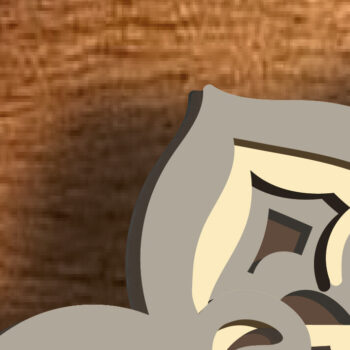 Intra απο ξύλο plywood 3mm-4mm πάχος Σχέδιο 3D Layered Mandala/ Δίασταση 30x30 cm INTRAFABR-73713089 - Image 8