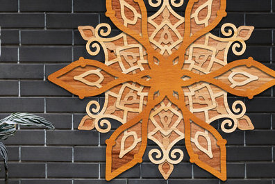 Intra απο ξύλο plywood 3mm-4mm πάχος 3d Layered Mandala Design Δίασταση 30x30 cm INTRAFABR-77623620