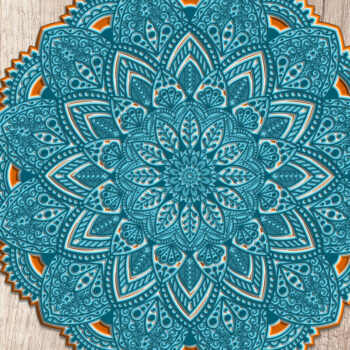 Intra απο ξύλο plywood 3mm-4mm πάχος 3D Layered Mandala – κοπής πολλαπλών επιπέδων Δίασταση 30x30 cm INTRAFABR-14488609 - Image 1