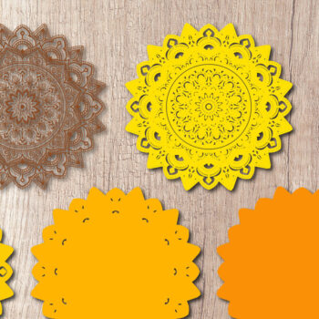 Intra απο ξύλο plywood 3mm-4mm πάχος 3D Layered Mandala – κοπής πολλαπλών επιπέδων Δίασταση 30x30 cm INTRAFABR-14506124 - Image 2
