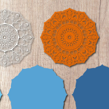 Intra απο ξύλο plywood 3mm-4mm πάχος 3D Layered Mandala – κοπής πολλαπλών επιπέδων Δίασταση 30x30 cm INTRAFABR-14506234 - Image 2