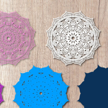 Intra απο ξύλο plywood 3mm-4mm πάχος 3D Layered Mandala – κοπής πολλαπλών επιπέδων Δίασταση 30x30 cm INTRAFABR-14531457 - Image 2
