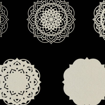 Intra απο ξύλο plywood 3mm-4mm πάχος αποκοπής 3D Layered Mandala Δίασταση 12x12 cm INTRAFABR-14844906 - Image 8