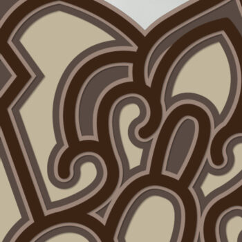 Intra απο ξύλο plywood 3mm-4mm πάχος αποκοπής 3D Layered Mandala Δίασταση 12x12 cm INTRAFABR-15047296 - Image 4