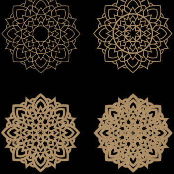 Intra απο ξύλο plywood 3mm-4mm πάχος αποκοπής 3D Layered Mandala Δίασταση 12x12 cm INTRAFABR-15133807 - Image 8