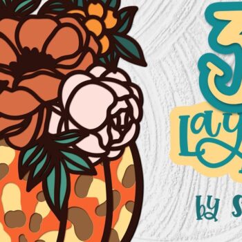 Intra απο ξύλο plywood 3mm-4mm πάχος 3D Layered Pumpkin 05 Thanksgiving Δίασταση 15x15 cm INTRAFABR-35434704 - Image 1