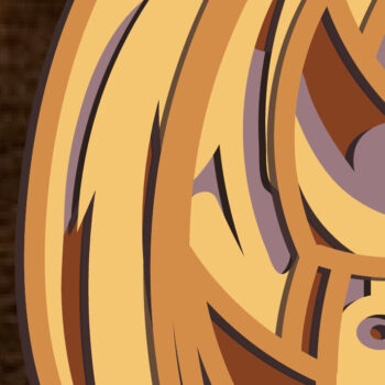 Intra απο ξύλο plywood 3mm-4mm πάχος 3d Layered Pumpkin , Multilayer Δίασταση 15x15 cm INTRAFABR-82256243 - Image 2