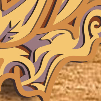 Intra απο ξύλο plywood 3mm-4mm πάχος 3d Layered Pumpkin , Multilayer Δίασταση 15x15 cm INTRAFABR-82256243 - Image 5