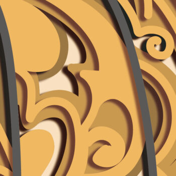 Intra απο ξύλο plywood 3mm-4mm πάχος 3d Layered Pumpkin , Multilayer Δίασταση 15x15 cm INTRAFABR-72594589 - Image 4