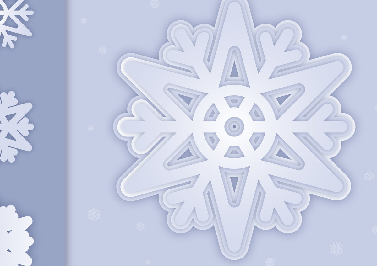 Intra απο ξύλο plywood 3mm-4mm πάχος Τρισδιάστατο σχέδιο κρίκου με νιφάδες χιονιού Δίασταση 15x15 cm INTRAFABR-11400278