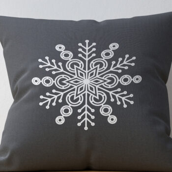 Intra απο ξύλο plywood 3mm-4mm πάχος 3D Layered Snowflake , Christmas Snow Δίασταση 15x15 cm INTRAFABR-21305990 - Image 4