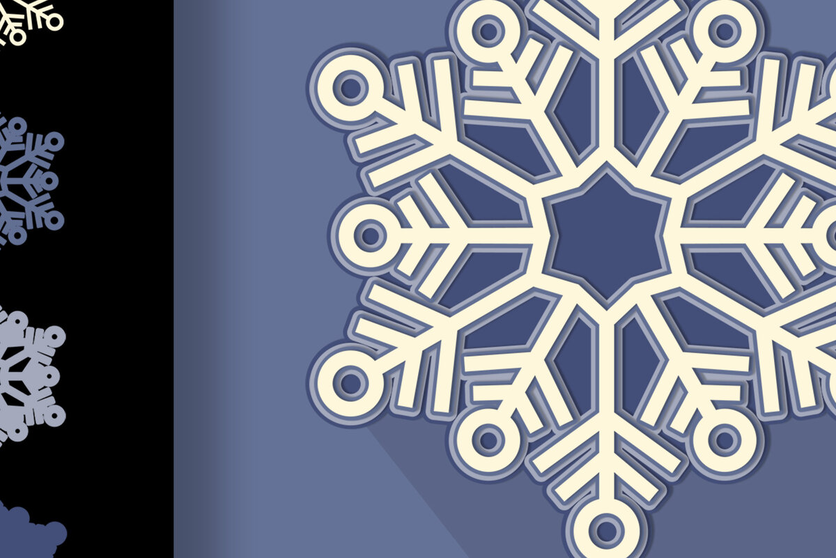 Intra απο ξύλο plywood 3mm-4mm πάχος αποκοπής 3D Layered Snowflake Δίασταση 15x15 cm INTRAFABR-18123261