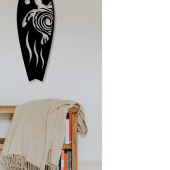 Intra απο ξύλο plywood 3mm-4mm πάχος 3D Layered Surf Wall Art, κοπής με λέιζερ Δίασταση 40x40 cm INTRAFABR-34952432 - Image 3