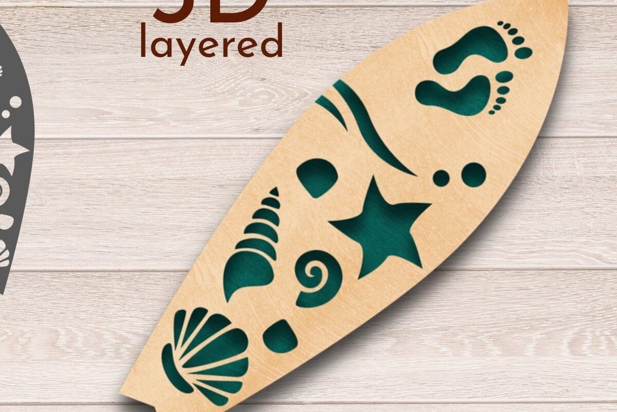 Intra απο ξύλο plywood 3mm-4mm πάχος 3D Layered , Flip Flop Wall Art  Δίασταση 40x40 cm INTRAFABR-34951917