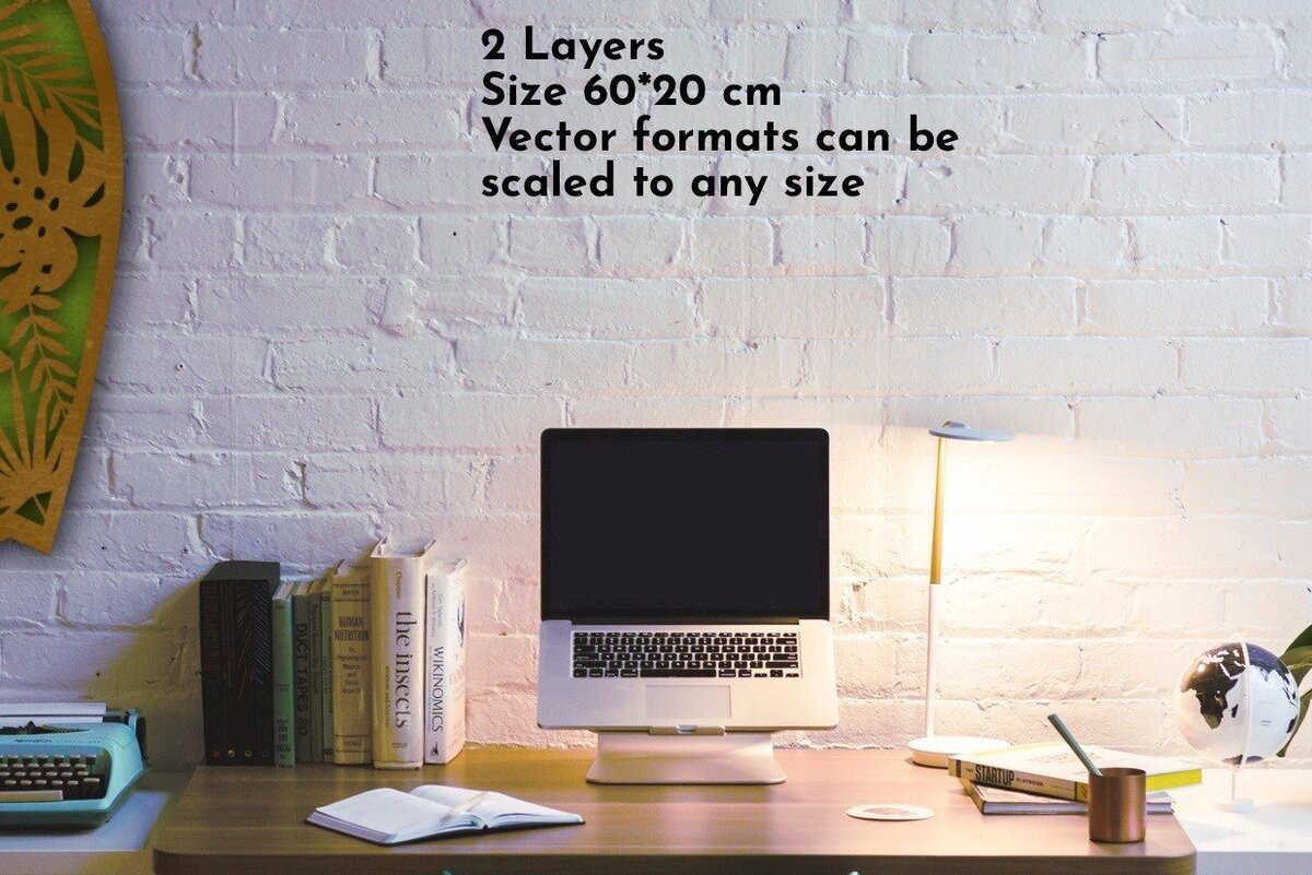 Intra απο ξύλο plywood 3mm-4mm πάχος 3D Layered , Leave Decor, Δίασταση 15x15 cm INTRAFABR-34456298 - Image 2