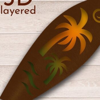 Intra απο ξύλο plywood 3mm-4mm πάχος 3D Layered , Surf File Δίασταση 15x15 cm INTRAFABR-34952140 - Image 1