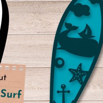 Intra απο ξύλο plywood 3mm-4mm πάχος 3D Layered , Surf Wall Art, Sea Whale Δίασταση 40x40 cm INTRAFABR-62766901 - Image 1