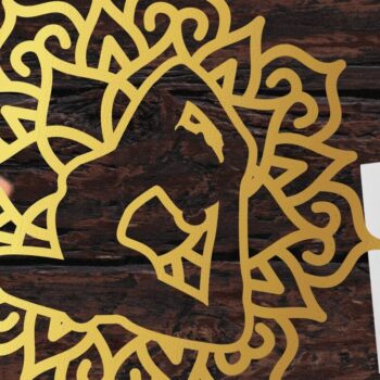 Intra απο ξύλο plywood 3mm-4mm πάχος 3D πολυεπίπεδη γιόγκα κομμένα διάνυσμα Δίασταση 20x30 cm INTRAFABR-14875975 - Image 2
