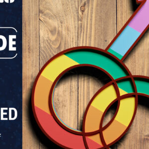 Intra απο ξύλο plywood 3mm-4mm πάχος 3d LGBT Pride Papercut Δίασταση 1200x1200 cm INTRAFABR-71811829
