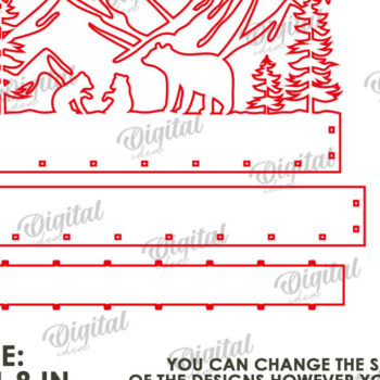 Intra απο ξύλο plywood 3mm-4mm πάχος Τρισδιάστατη Lightbox. Σκηνή της Φύσης Δίασταση 30x20 cm INTRAFABR-122456928 - Image 2