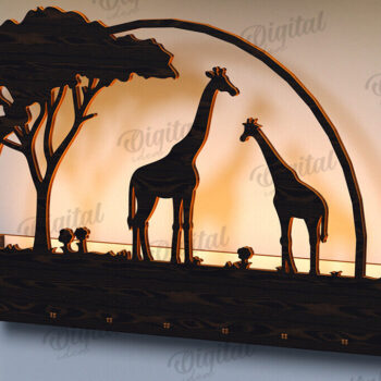 Intra απο ξύλο plywood 3mm-4mm πάχος Τρισδιάστατη Lightbox. Σκηνή της Φύσης Δίασταση 30x20 cm INTRAFABR-122457009 - Image 1