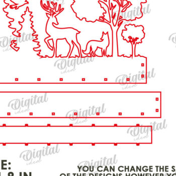 Intra απο ξύλο plywood 3mm-4mm πάχος Τρισδιάστατη Lightbox. Σκηνή της Φύσης Δίασταση 30x20 cm INTRAFABR-122457115 - Image 2