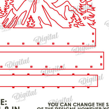 Intra απο ξύλο plywood 3mm-4mm πάχος Τρισδιάστατη Lightbox. Σκηνή της Φύσης Δίασταση 30x20 cm INTRAFABR-122457444 - Image 2