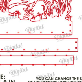 Intra απο ξύλο plywood 3mm-4mm πάχος Τρισδιάστατη Lightbox Δίασταση 30x20 cm INTRAFABR-122457702 - Image 2