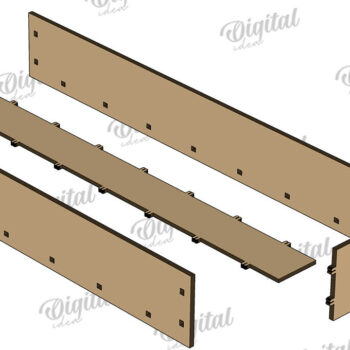 Intra απο ξύλο plywood 3mm-4mm πάχος Τρισδιάστατη Lightbox Δίασταση 30x20 cm INTRAFABR-122457702 - Image 3