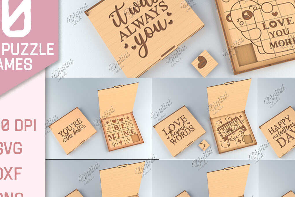 Intra απο ξύλο plywood 3mm-4mm πάχος παιχνιδιών 3D Love Puzzle Δίασταση 15x15 cm INTRAFABR-86222441