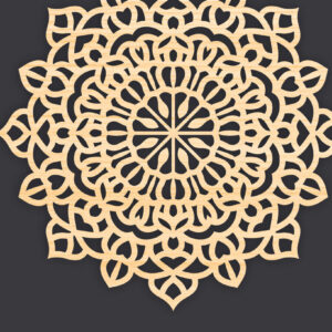 Intra απο ξύλο plywood 3mm-4mm πάχος Τρισδιάστατη Mandala Δίασταση 30x30 cm INTRAFABR-86061920