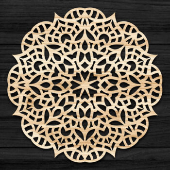 Intra απο ξύλο plywood 3mm-4mm πάχος Τρισδιάστατη Mandala Δίασταση 30x30 cm INTRAFABR-69578764 - Image 1