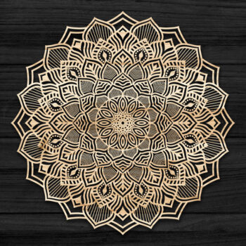 Intra απο ξύλο plywood 3mm-4mm πάχος Τρισδιάστατη Mandala Δίασταση 30x30 cm INTRAFABR-69583922 - Image 1