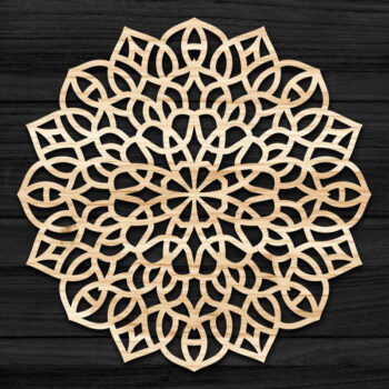 Intra απο ξύλο plywood 3mm-4mm πάχος Τρισδιάστατη Mandala Δίασταση 30x30 cm INTRAFABR-69584955 - Image 1