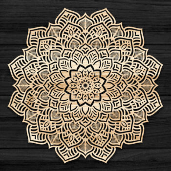 Intra απο ξύλο plywood 3mm-4mm πάχος Τρισδιάστατη Mandala Δίασταση 30x30 cm INTRAFABR-69575459 - Image 1