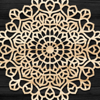 Intra απο ξύλο plywood 3mm-4mm πάχος Τρισδιάστατη Mandala Δίασταση 30x30 cm INTRAFABR-74277930 - Image 1