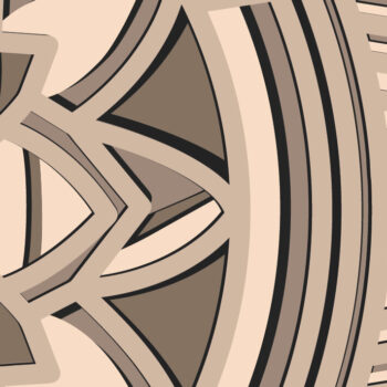 Intra απο ξύλο plywood 3mm-4mm πάχος 3D Mandala Multilayer /Viking Runes Δίασταση 30x30 cm INTRAFABR-62870114 - Image 5