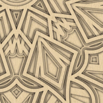 Intra απο ξύλο plywood 3mm-4mm πάχος κοπής 3D Mandala Δίασταση 12x12 cm INTRAFABR-15207408 - Image 5