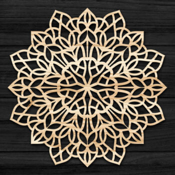 Intra απο ξύλο plywood 3mm-4mm πάχος 3D Mandala για Cricut Δίασταση 30x30 cm INTRAFABR-69577545 - Image 1