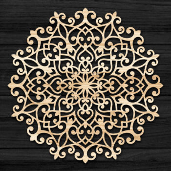Intra απο ξύλο plywood 3mm-4mm πάχος 3D Mandala για Cricut Δίασταση 30x30 cm INTRAFABR-69577868 - Image 1