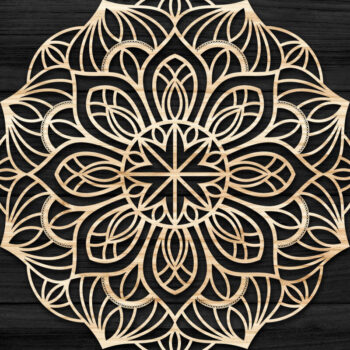 Intra απο ξύλο plywood 3mm-4mm πάχος 3D Mandala για Cricut Δίασταση 30x30 cm INTRAFABR-73705749 - Image 1