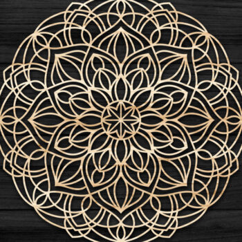 Intra απο ξύλο plywood 3mm-4mm πάχος 3D Mandala για Cricut Δίασταση 30x30 cm INTRAFABR-73772446 - Image 1