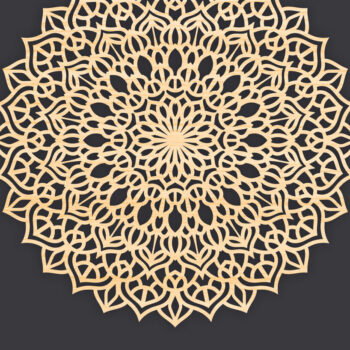 Intra απο ξύλο plywood 3mm-4mm πάχος 3D Mandala για Cricut Δίασταση 30x30 cm INTRAFABR-86060220 - Image 1