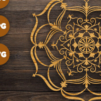 Intra απο ξύλο plywood 3mm-4mm πάχος 3D Mandala για Cricut Δίασταση 30x30 cm INTRAFABR-89552847 - Image 1
